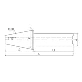 BT Test Bar BT40-D40-250 BT40-D40-300 BT50-D40-250 BT50-D40-300 - Big-tools Industrial Supply Tools for Metal Cutting
